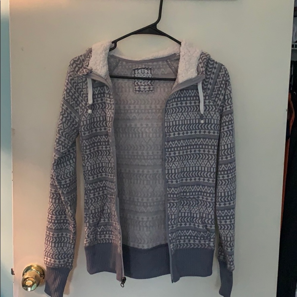 Faux fur hoodie